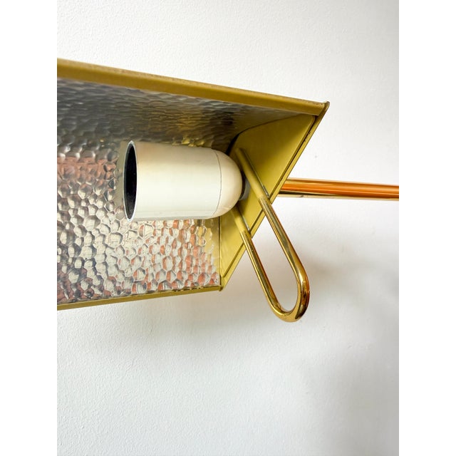 Mid-Century Modern Brass Floor Lamp with Adjustable Height and Swing Arm from Dijkstra Lampen, 1970s For Sale - Image 17 of 18