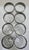 Vintage Etched Floral Highball Glasses With Silver Overlay Scroll Rims and Bubble Bases, Set of 8 For Sale In Dallas - Image 6 of 11