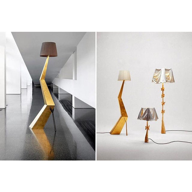 Textile Surrealist Salvador Dali Gold Leaf Bracelli Sculpture Lamp by BD Barcelona Design For Sale - Image 7 of 11