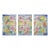 1920 Theater Mountain Construction Modernist Multicolor Fine Art Print Triptych by Paul Klee, 36" X 54" Per Panel For Sale