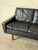 Black Leather Loveseat Mid-Century Modern 1960s For Sale - Image 4 of 11