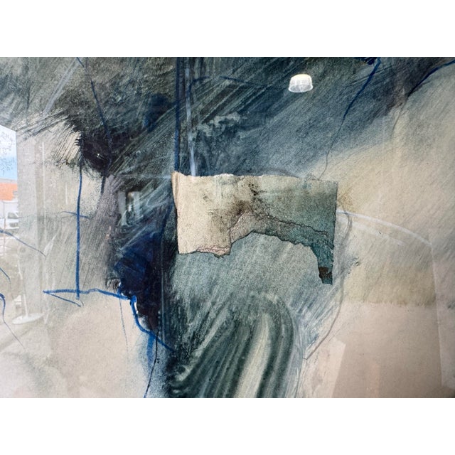 1980s Vintage Mixed Media Abstract Expressionist Painting by W. Scott Wilson For Sale - Image 10 of 11