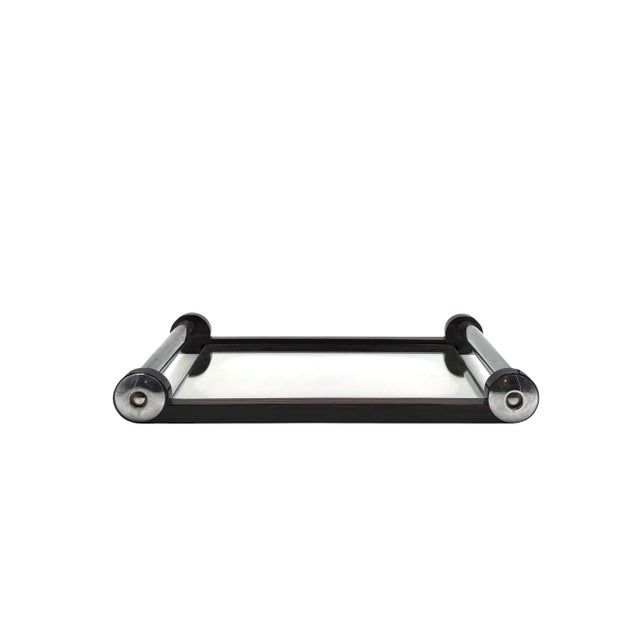 Art Deco Art Deco Wood Mirrored Tray, France 1930s For Sale - Image 3 of 11