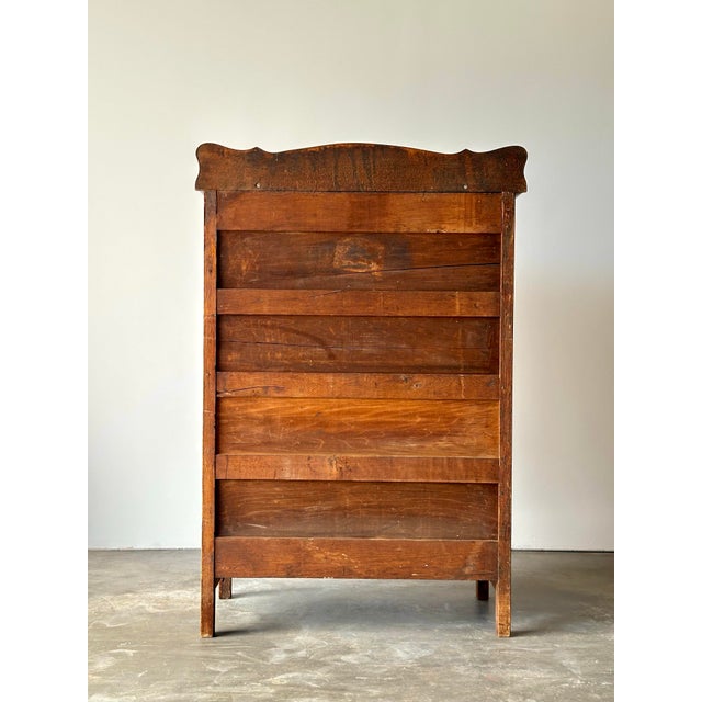Antique Scalloped Quarter-Sawn Golden Oak Chest of Drawers For Sale - Image 12 of 12