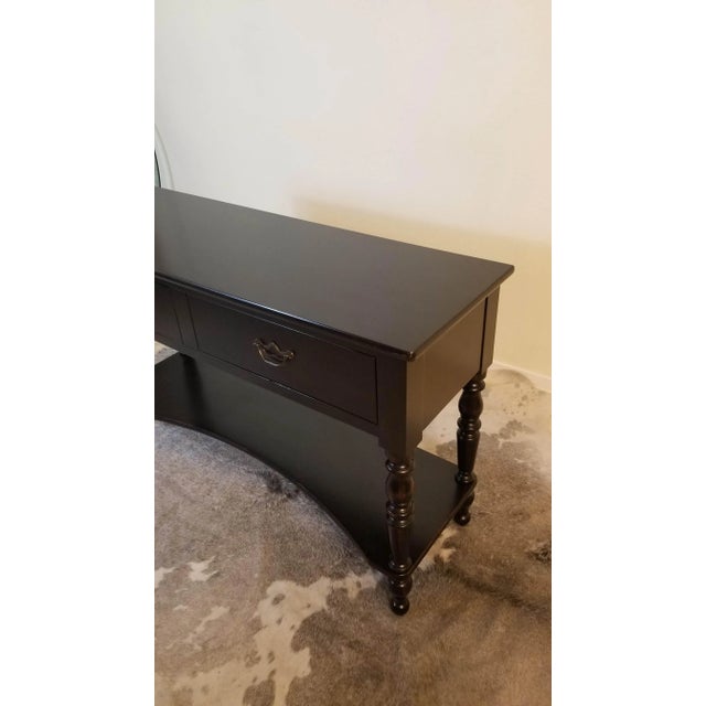 Final Clearance Ralph Lauren Equestrian Collection Distressed Ebony Sideboard Console of Late 20th Century For Sale - Image 9 of 12