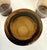 Set of 5 Mid-Century Modern Smoky Brown Architectural Beverage Glasses For Sale - Image 4 of 7