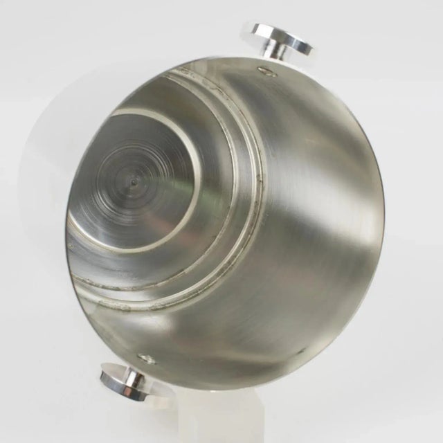 Lancel Silver Plate Ice Bucket Cooler, France 1970s in Original Box For Sale - Image 10 of 12