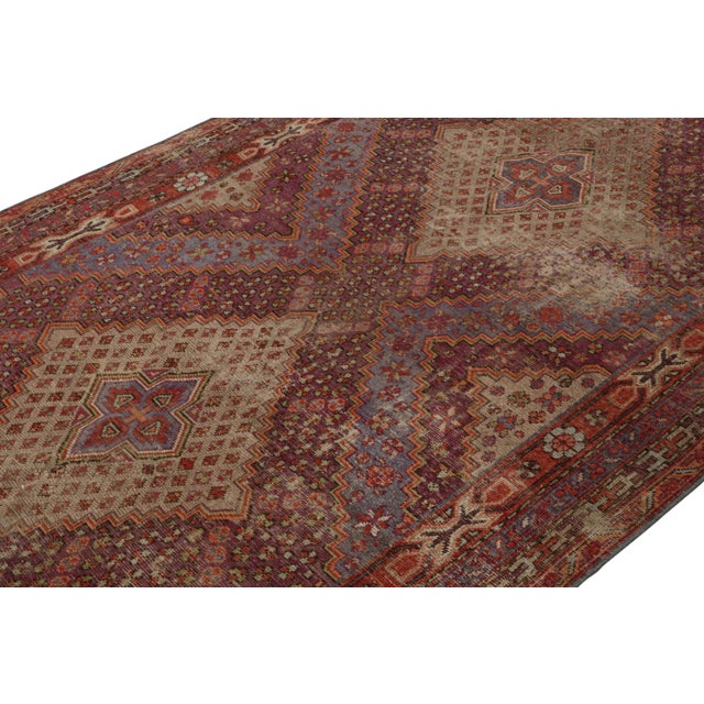 Rug & Kilim 1960s Vintage Samarkand Style Rug With Geometric Patterns For Sale - Image 4 of 7