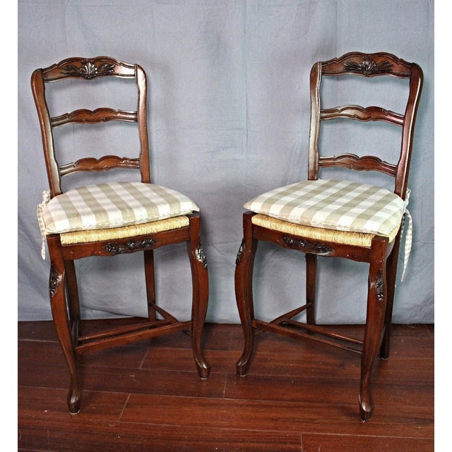 French Provincial Counter Stools A Pair Chairish