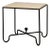 Contemporary/Organic Modern Travertine Large Side Table For Sale