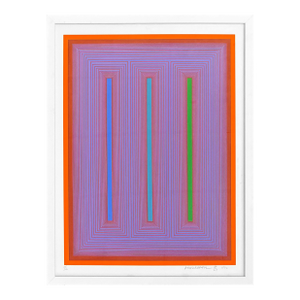 Richard Anuszkiewicz, Sequential Ix, Hand Signed Screen Print, Edition 189/200, Framed, 1972