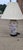 Vintage Chinese Porcelain Floral Table Lamp With Hardwood Base & Pleated Shade For Sale - Image 9 of 12