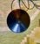 Black Danish cone shape pendant lamp. Signed