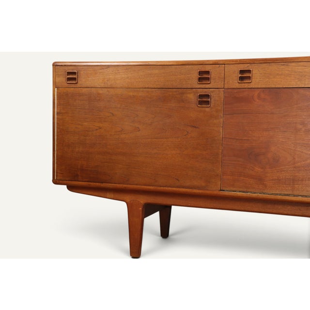 Brown Scandinavian Teak Sideboard, 1960s For Sale - Image 8 of 18