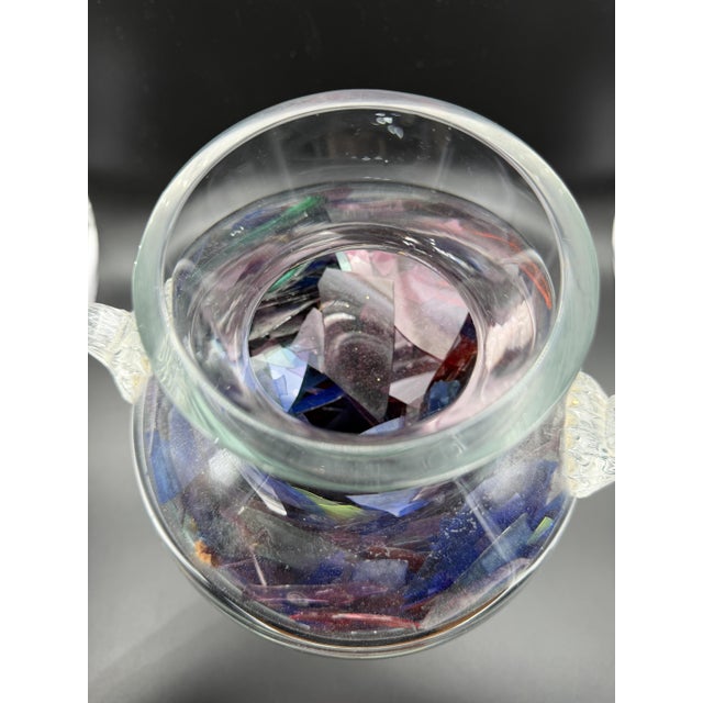 Amphora Vase in Hand-Blown Murano Artistic Glass by Lovc Cenedese, 1950s For Sale - Image 13 of 15