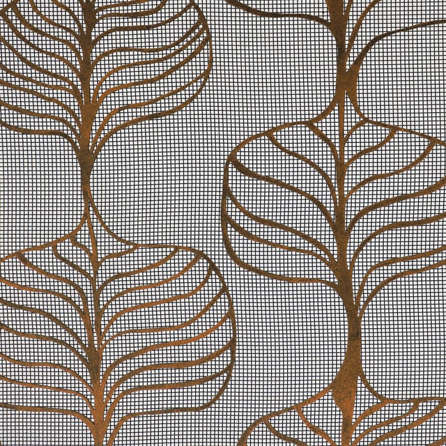 This handmade metal screen brings a touch of organic botanical whimsy to your home. Handcrafted from plasma-cut and forged...