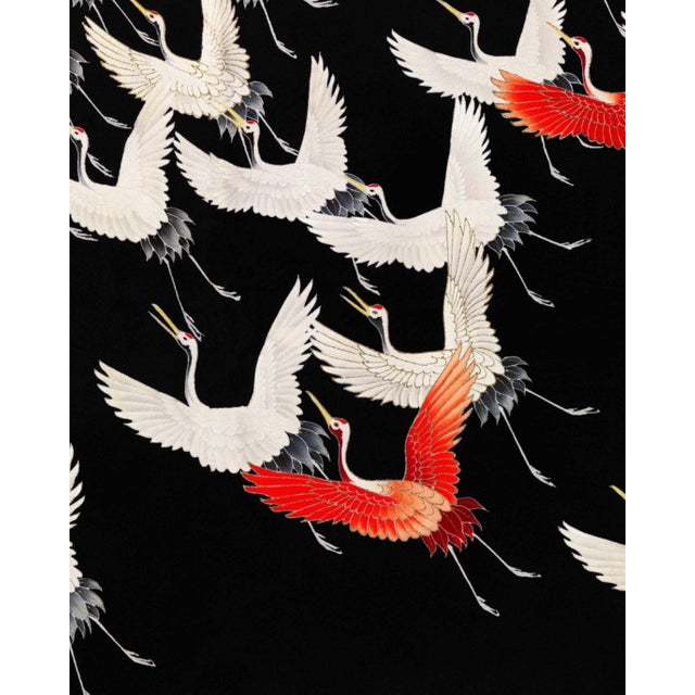 Japanese Flying Cranes, Vintage Art Print, 16" X 20" For Sale