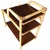 1950s Restored Mid-Century Rattan Side Lamp Table With Three-Tier Mahogany Tops For Sale - Image 5 of 7