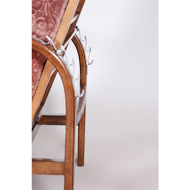 Art Deco Positioning Armchair in Beech & Walnut, 1930s For Sale - Image 3 of 8