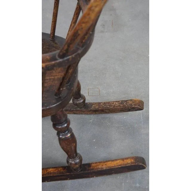 English Windsor Children's Rocking Chair, Early 19th Century For Sale - Image 11 of 12
