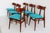 Blue Vintage Dining Chairs by Louis Van Teeffelen, 1950, Set of 6 For Sale - Image 8 of 13