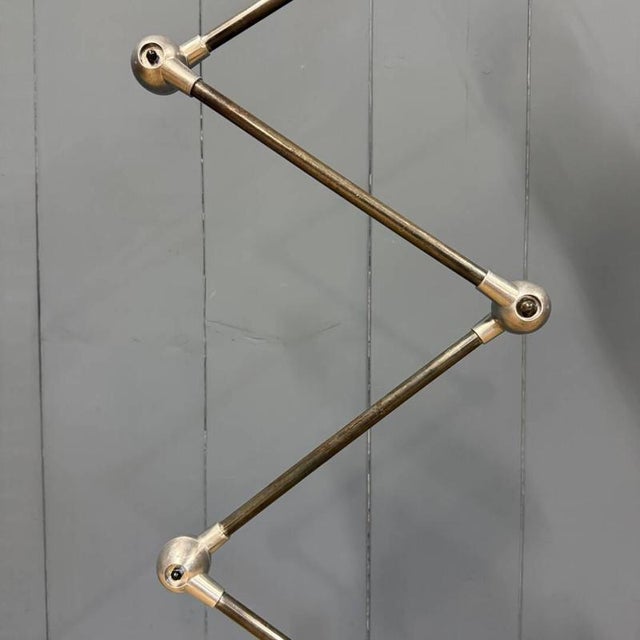 Polished Five-Arm Floor Lamp with Black Brand Plate from Jieldé, 1950s For Sale - Image 16 of 18