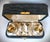 Pair of MCM Sterling and Gilt Salt Cellars and Matching Salt Spoons in original box with silk embossed lining. The formal...