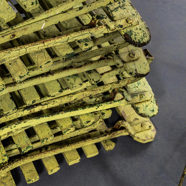 Wood English Green Pavilion Folding Chairs, 1950s, Set of 4 For Sale - Image 7 of 10