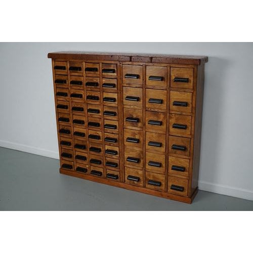 This workshop cabinet was made from pine / beech ply in the Netherlands circa 1950s and it was used in a workshop for...