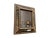 Beautiful elegant 19th century Dutch repoussé brass and wood mirror. Hand made in the Netherlands. In good condition with...