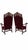 Antique French Regency Style Ornate Caved Walnut Throne Chairs Newly Reupholstered in a Burgundy Mohair - Pair For Sale - Image 4 of 7