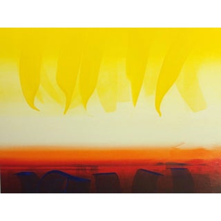 Kristen Gipson Untitled Unframed Original Monoprint - 23x35" Abstract Unframed Artwork 1980 For Sale