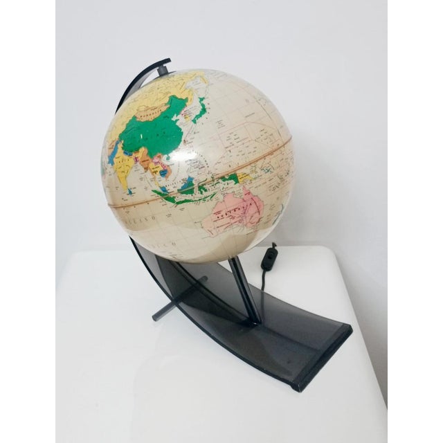 Illuminated Terrestrial Globe from Nova Rico, Florence, Italy, 1969 For Sale - Image 4 of 16