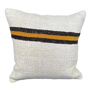 Turkish Hemp Pillow Cushion Natural Beige Black Cushion Cover 20x20 For Sale