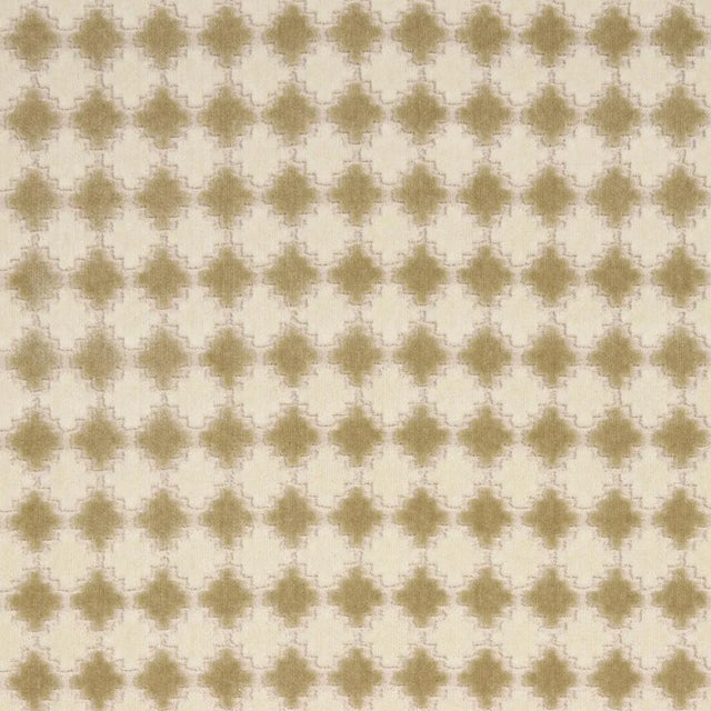 A lively small-scale geometric inspired by Moroccan tiles, champagne-colored Marrakesh Velvet is a dimensional two-tone...