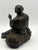 Japanese Meiji Bronze Okimono Seated Pipe Smoker, Signed Toko, C. 1890 For Sale - Image 4 of 17