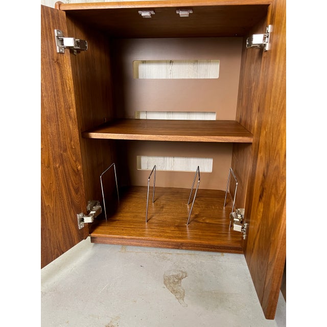 Wood Studio Crafted Modular Media Credenza For Sale - Image 7 of 13