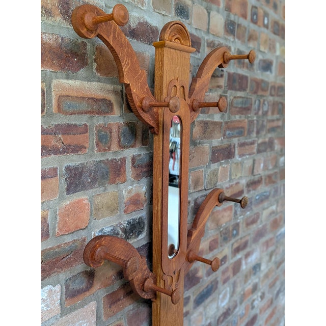 Victorian Oak Hall Stand, 1890s For Sale - Image 5 of 10