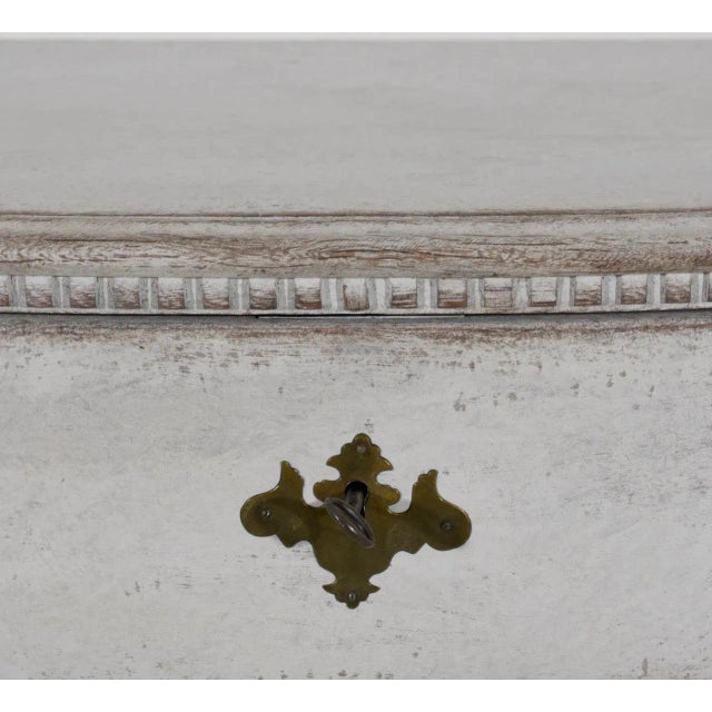 Wood Scandinavian Baroque Chest, 18th Century For Sale - Image 7 of 9