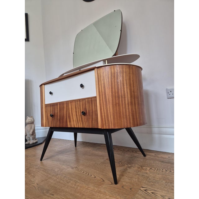 Mid-Century Dressing Table Mirror by Harris Lebus Link, 1950s For Sale - Image 9 of 14