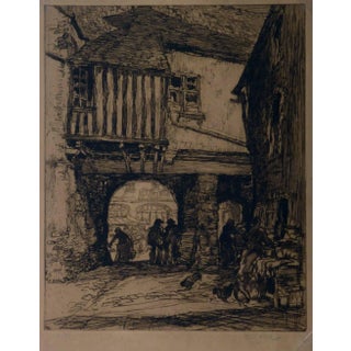 Georges Gobo "Market Day" Etching For Sale