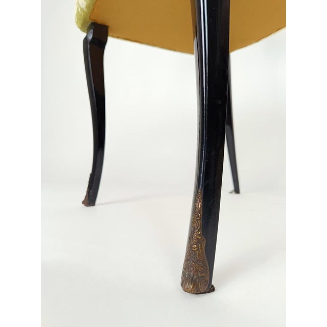 Mid-Century Italian Chinese Chippendale Style Lacquered Chairs, 1950s, Set of 6 For Sale - Image 13 of 18