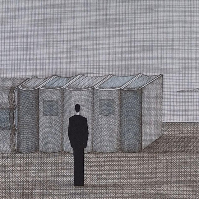 Joanna Wiszniewska Domańska, Street of Unread Books, 2018, Etching on Paper For Sale - Image 4 of 5
