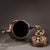 Late 20th Century Gilt Bronze Censer With Laughing Buddha and Guardian Lion Finial For Sale - Image 4 of 10
