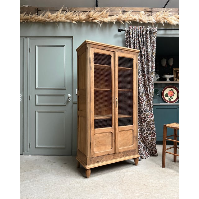 Antique Library with Wire Mesh Doors, 1890s For Sale - Image 14 of 16
