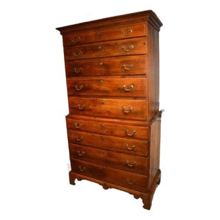 18th Century American Maple Chest For Sale
