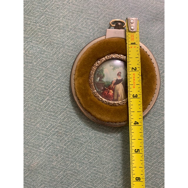 Antique Victorian Velvet Framed Miniature Portraits For Sale - Image 9 of 9