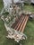Gothic Revival Cast Iron Garden Bench with Registration from Coalbrookdale For Sale - Image 4 of 13