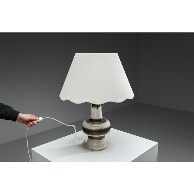 Ceramic Vintage Ceramic Table Lamp by Axella, 1960s For Sale - Image 7 of 13