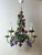 Gold Italian Hand-Painted Fruit and Vine Chandelier with Pomegranates, 1970s For Sale - Image 8 of 16